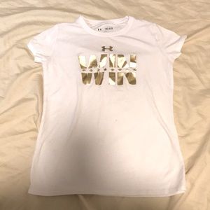 White Under Armor Tee.